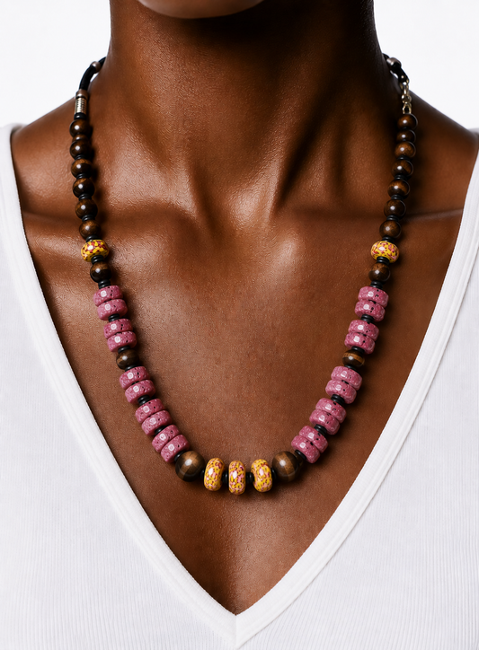 JACQUEVILLE / Collier de pierre OSO